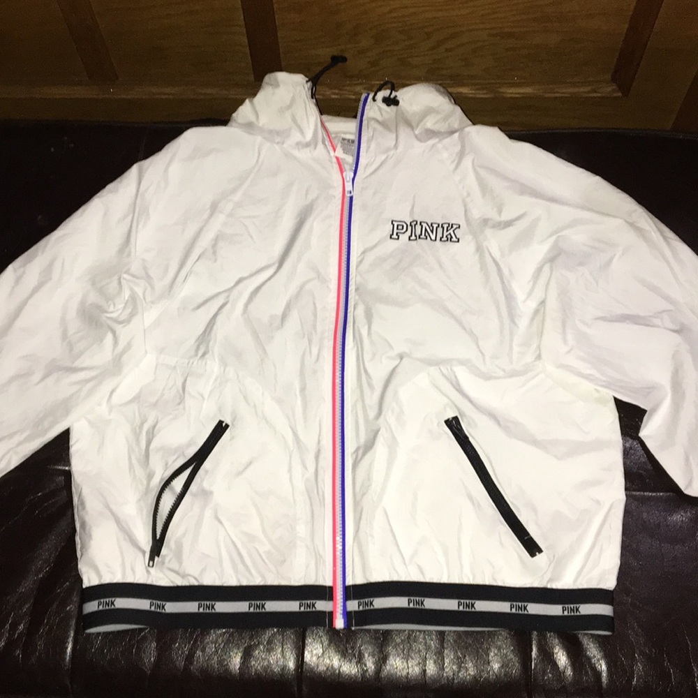 Victoria’s Secret PINK White Windbreaker
